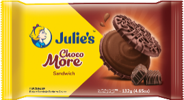 Julie's Choco More Sandwich 巧克力夹心饼 132g