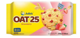 Julie's Oat 25 Strawberry - 草莓燕麦饼 200g