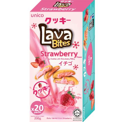 Lava Bites - Strawberry Flavour Cookies 草莓流心曲奇 200g