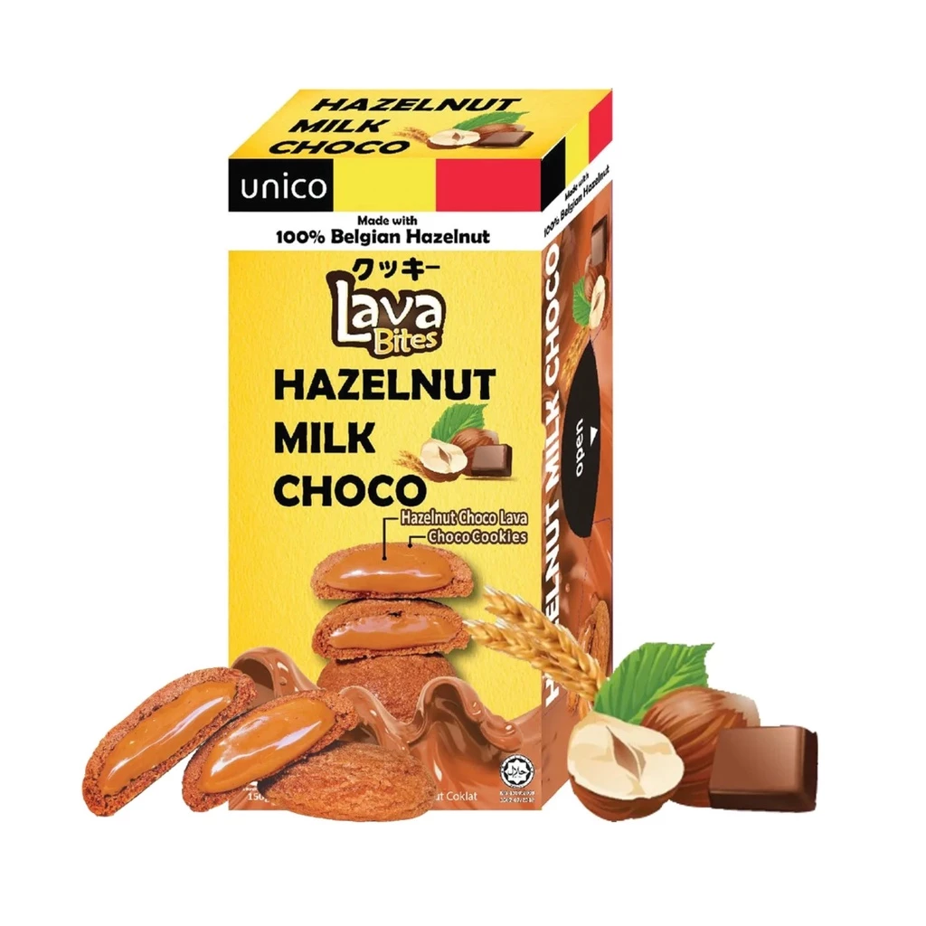 Lava Bites - Hazelnut Milk Choco Flavour Cookies 榛子牛奶巧克力曲奇 200g
