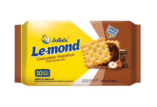 Julie's Le-Mond Chocolate Hazelnut 雷蒙德巧克力榛果夹心饼 180g