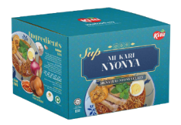 kI.ta- Wan Tan Mee - Nyonya Curry Laksa Flavour (HALAL) 娘惹咖喱汤云吞面 95g x 4packs