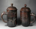 Nixing Pottery cup (Dragon and Phoenix suit) 龙凤套装 300ml+300ml