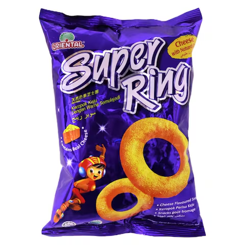 Oriental Super Ring Cheese Flavour 天然色素芝士圈 60g